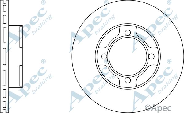 APEC BRAKING stabdžių diskas DSK324